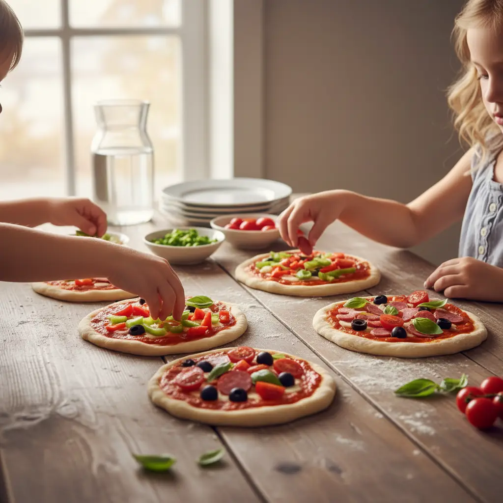Kinderpizza's maken